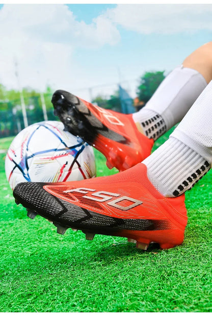 Men Professional TF Soccer Shoes Resistant Casual Grass Studded Male Non Slip Fast Foo451·a