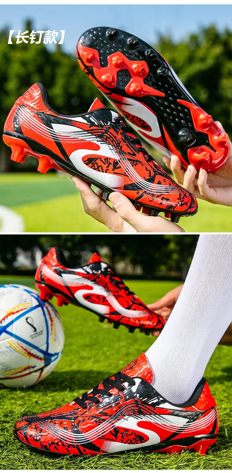 Football Boots Boys Professional  Soccer Shoes Kids Athletics Training Shoes Sports Shoe Girls Outdoor Spikes Chuteira De Campo
