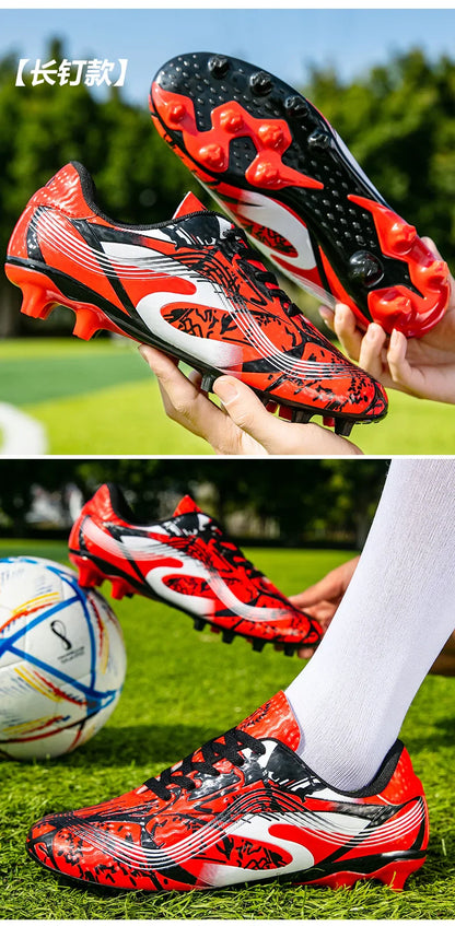 Football Boots Boys Professional  Soccer Shoes Kids Athletics Training Shoes Sports Shoe Girls Outdoor Spikes Chuteira De Campo