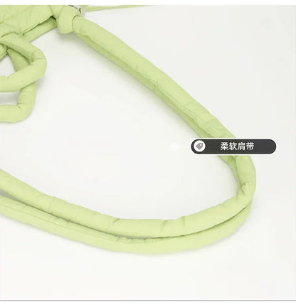 Colorful Nylon Small Square Shoulder and Crossbody Bags Super Cool Simple Versatile Handbags for Women 2024 Casual Hot Sale