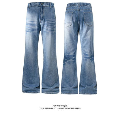 Retro Denim Pants Men's Jeans Loose Straight Casual Trousers Vintage Jeans Y2k Clothes Men's Pants Baggy Jeans Man  Four Seasons