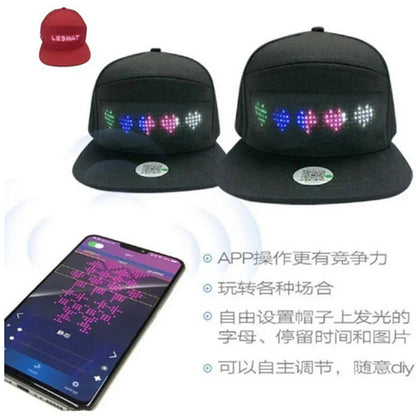 Hot LED Light Up Baseball Cap Neon Colorful Glowing Adjustable Sun Hats For Women Men Night Running Caps Travel Supplies
