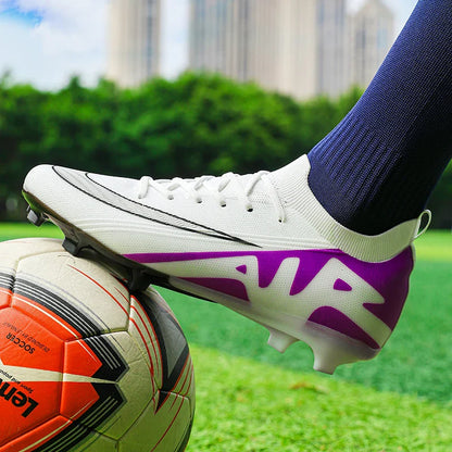 Men Football Boots Training Sport Soccer Shoes Non-Slip Ultralight Grass Unisex Outdoor Sports Shoes Breathable Drop Shipping