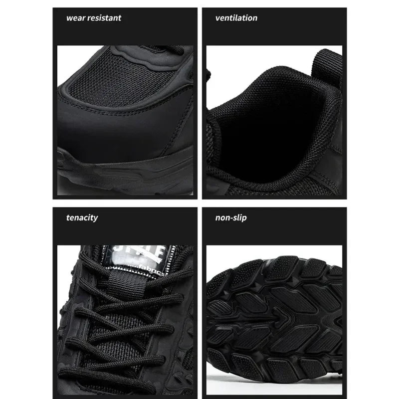 Steel Toe Cap Lightweight and Comfortable Safety Shoes for Men and Women Steel Toe Anti Puncture Comfortable and Safe Work Shoes
