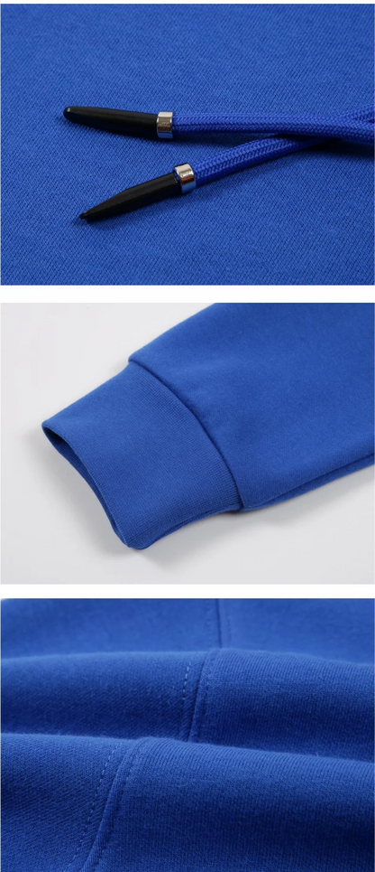 Fashion 9 Colors High-Quality Pullovers Custom Logo Printed Personal Group Brand Embroidery Men and Women 100% Cotton Hoodies