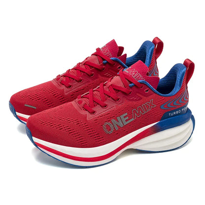 Tênis de Corrida Masculino ONEMIX com Amortecimento de Ar, Tênis Esportivo Respirável de Malha para Uso Externo, Aumento de Altura, Calçado de Caminhada, Tamanhos EU 35-47