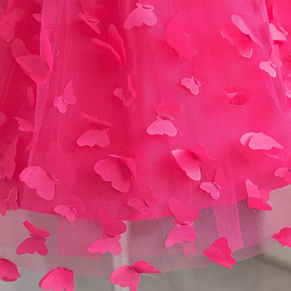 Girl Princess Dress Kid Clothes Party Birthday Outfits Evening Party Tulle Dress Wedding Wear Summer Bowknot Dress