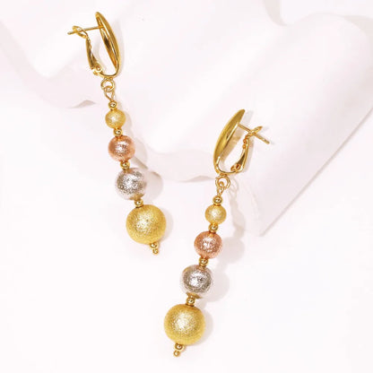 2025 New Multi Layer Women Jewelry Set Matte Frosting Texture Round Beads Necklace Set For Bridal Wedding Jewellwey Gift