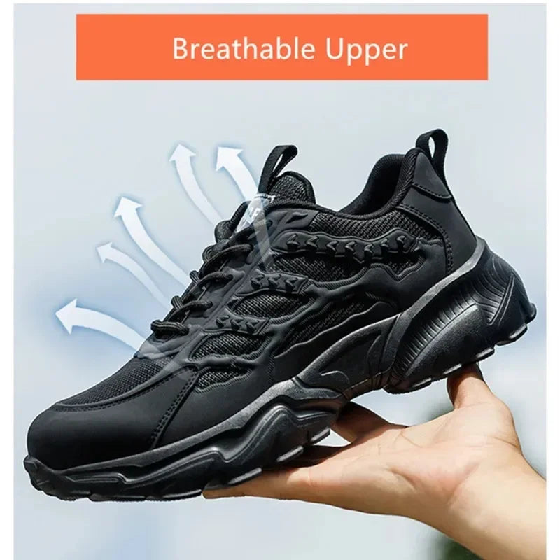 Steel Toe Cap Lightweight and Comfortable Safety Shoes for Men and Women Steel Toe Anti Puncture Comfortable and Safe Work Shoes