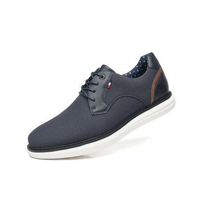 2025 Spring/Summer New Men Shoes Comfy Luxury Brand Men Casual Shoes Lace Up Business Style Dress Shoes BHKH Men Shoes