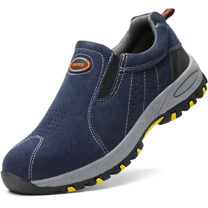 Labour Protection Safety  Work Boots Anti-Smashing Anti-Puncture Welding Welder Industrial Steel Toe  Men Slip on  Sneakers