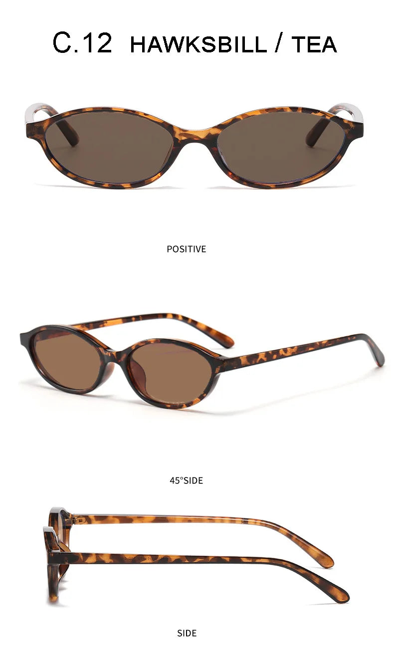 Small Cat Eyes Sunglasses For Women Men Fashion Brand Designer Retro Gradient Shades