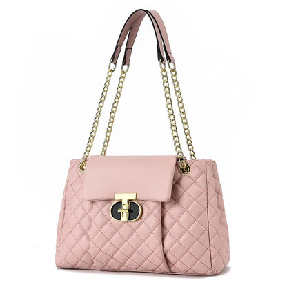 Luxury Brand Designer Women Fashionable Handbag with Diamond Grid Pattern Single Shoulder Crossbody Bag Large Capacity Tote Bag