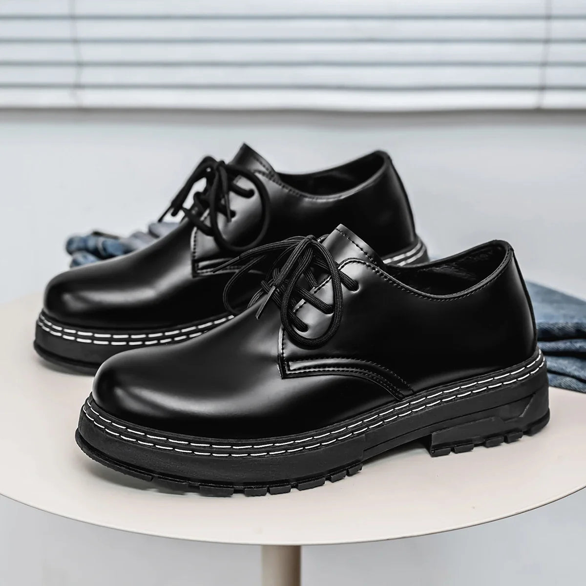 2026 men's new business casual sports shoes are versatile, comfortable, trendy, fashionable, plus size formal shoes, leather sho