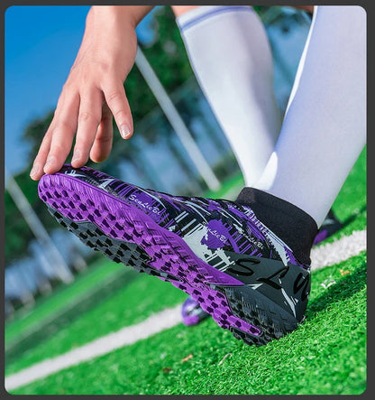 Size 34-46 Men FG/TF Football Boots Futsal Professional Unisex Kids Soccer Shoes Training Outdoor Boys Football Shoes Sneakers