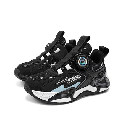Children Fashion Sneaker Boys Casual Shoes Leather Flat Student Walking Shoes Outdoor Girl Basketball Sports Footwear