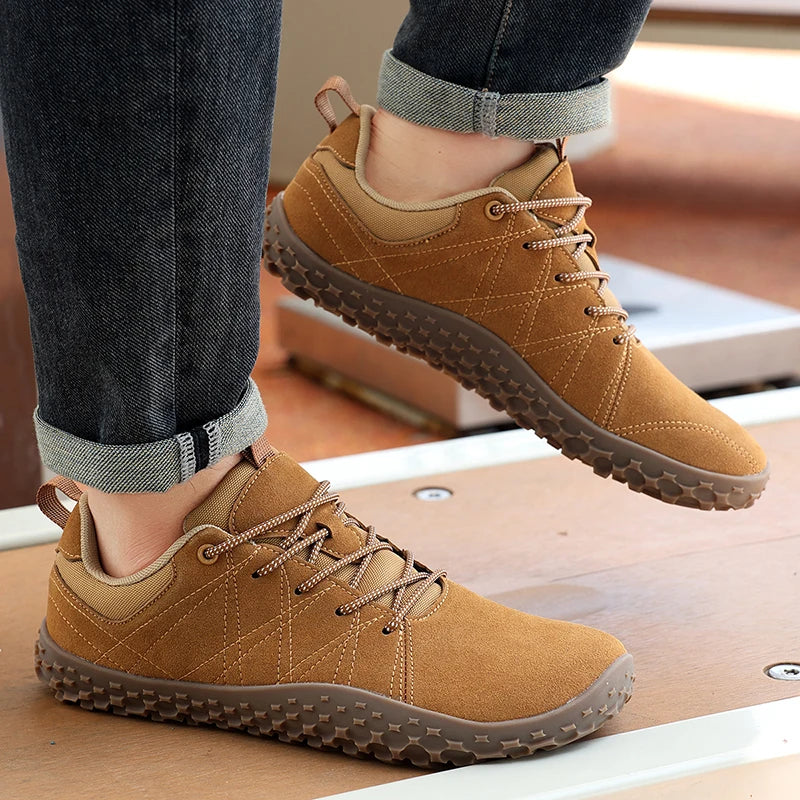 Calçados Masculinos de Caminhada Descalços com Bico Largo, Minimalistas, Confortáveis, Respiráveis, Solado Zero, Tênis Casuais Masculinos