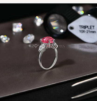 4CT Heart Cut Moissanite Ring 10*10mm D Color 925 Sterling Silver Solitaire Ring Engagement Wedding Jewelry Top Quality