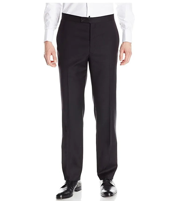 Double Breasted Men Suits Light Yellow/Black Groom Tuxedos Peak Lapel Groomsmen 2 Pieces Set ( Jacket + Pants + Bow tie ) D499