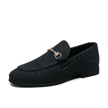 Luxury Grey Men's Loafers 2025 Comfortable Flat Moccasin Men Dress Shoes Casual Business Leather Shoes for Men zapatos de cuero