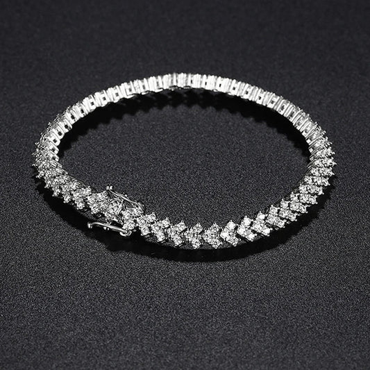 15-20CM 100% Real Moissanite Tennis Bracelets for Women Men's Hip Hop Sterling Silver 925 Chain Simulated Diamond Jewelry