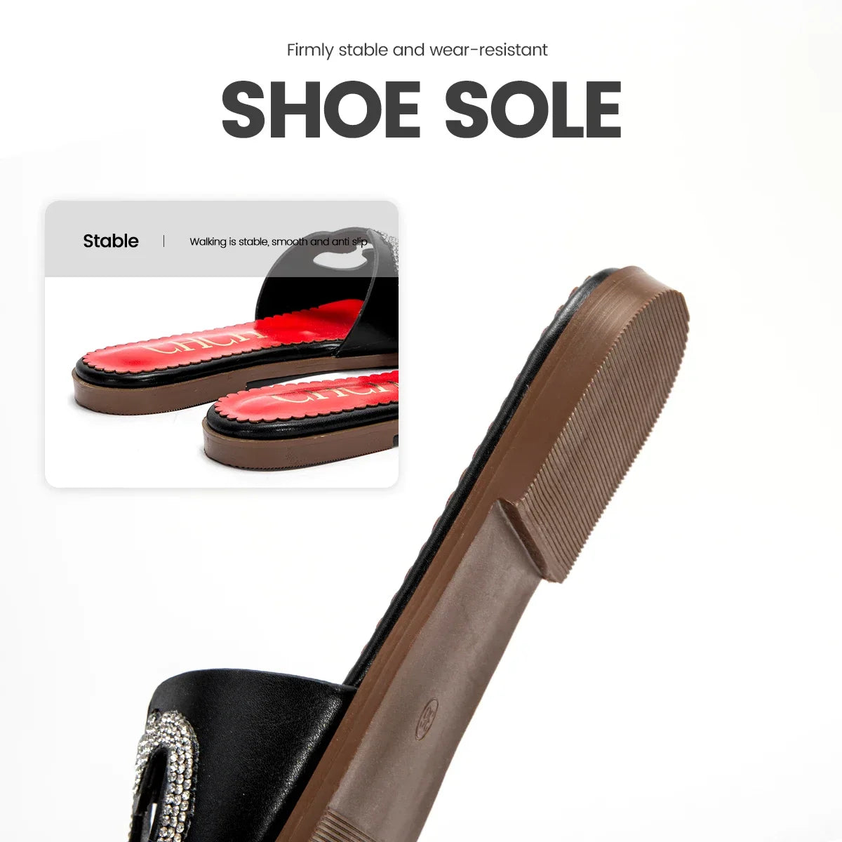Woman's Beach Shoes 2025 Summer New Indoor Fashion Sandals Bathroom Flat Shoes Home Slippers
