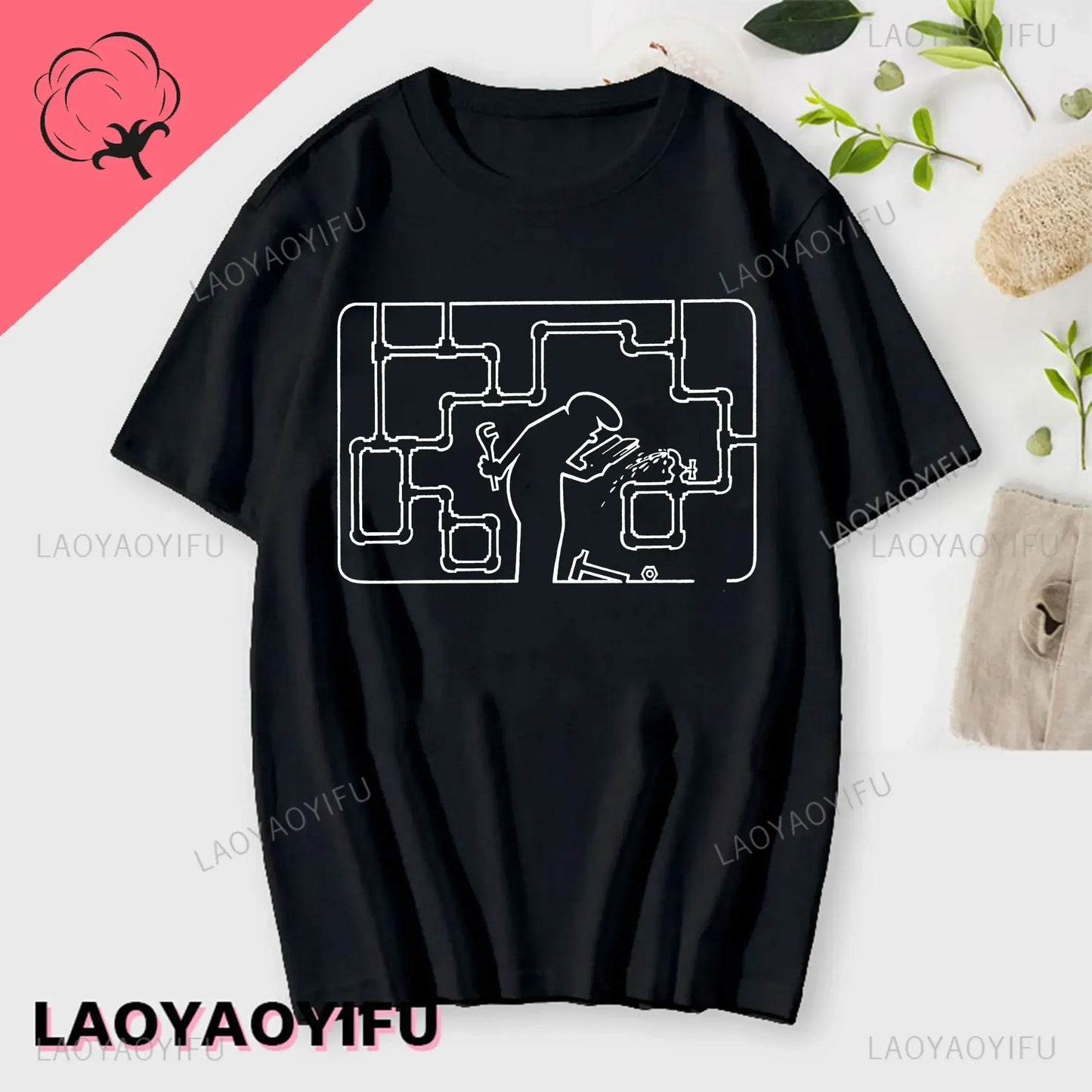 La Linea The Line Osvaldo Cavandoli TV Men Women Style Streetwear Tee Fashion Cotton T Shirt Round Neck Casual Summer Camiseta