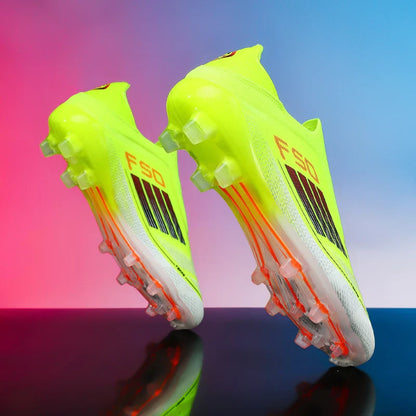 Men Football Boots Training Cleats Soccer Shoes FG Ultralight Breathable Drop Shipping Match Sport Long Spikes Indoor Sneakers