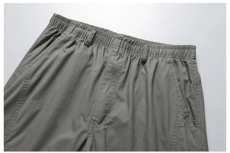 Men's Cotton Cargo Pants Casual Multiple Pocket Tacitcal Pants Spring Autumn Outdoor Camping Hiking Work Pants