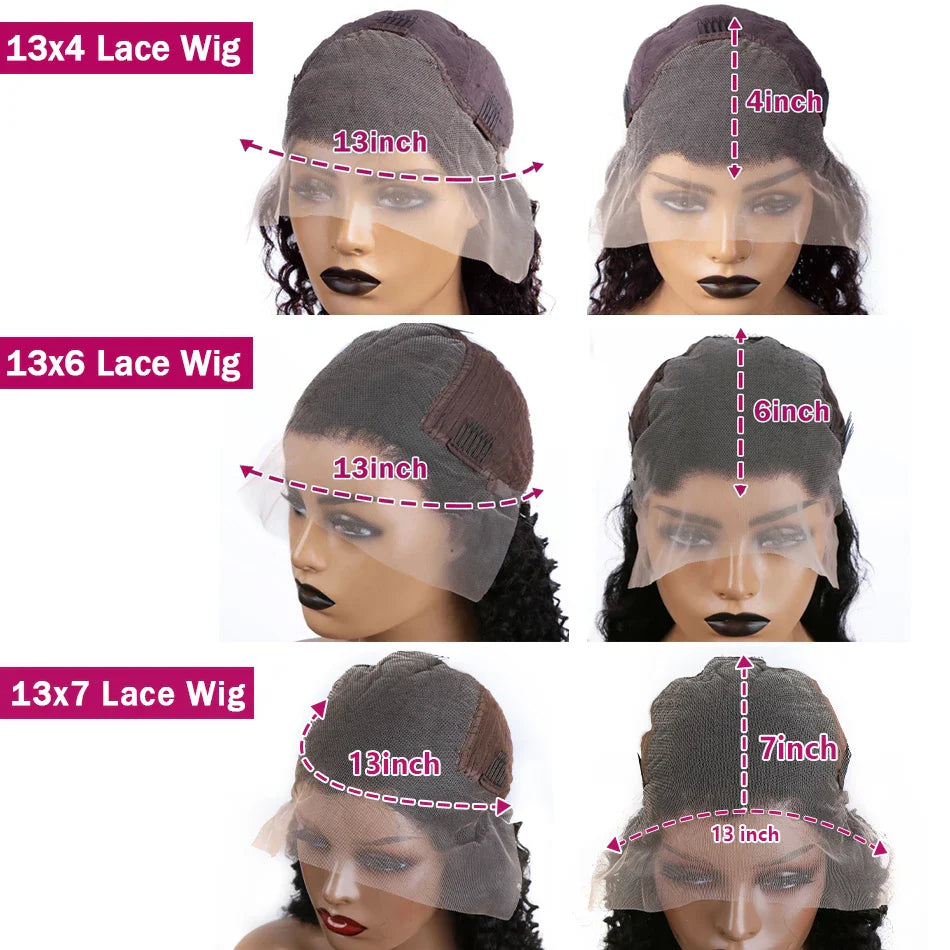 Loose Wave 13x6 HD Lace Frontal Wigs Loose Waves Wig Human Hair Brazilian Loose Deep Wave Curly Wigs Human Hair For Women