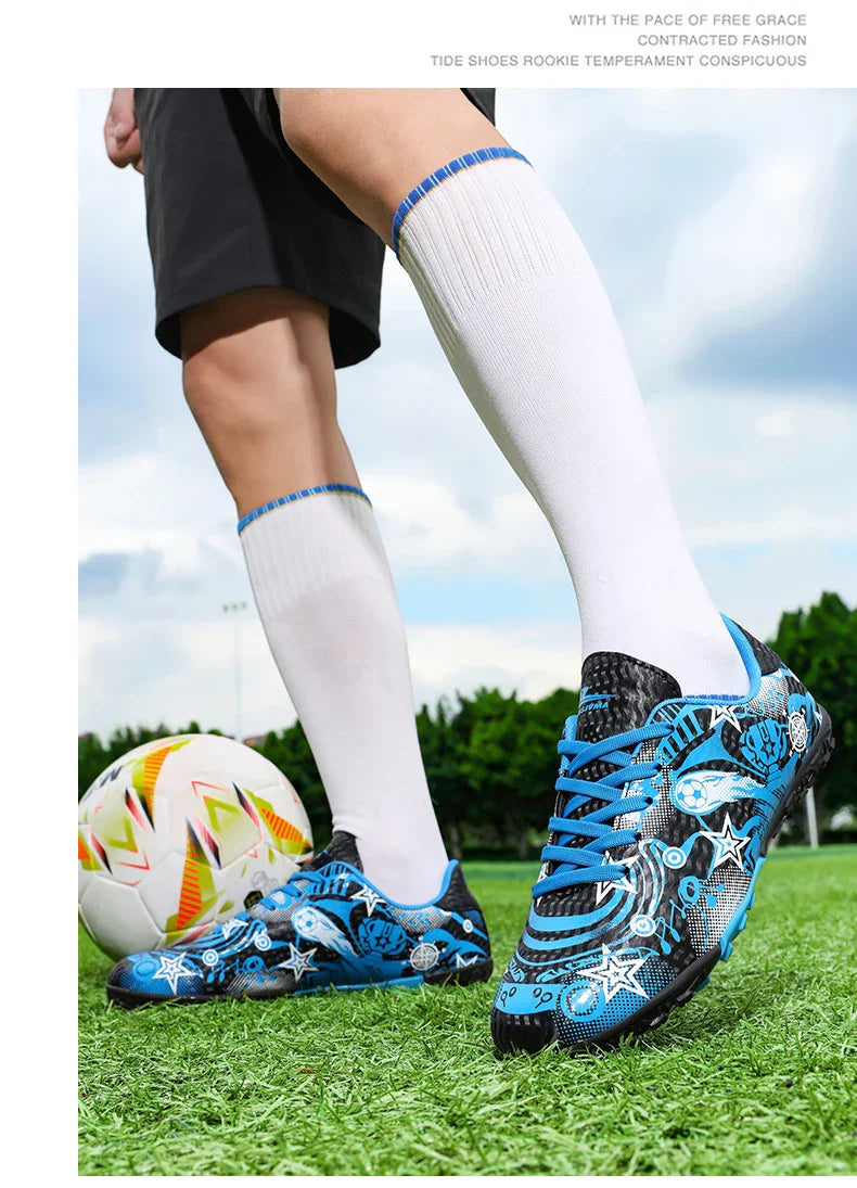 New Kids Soccer Shoes Men Original Football Shoes Indoor Professional Football Field Boots Society Cleats TF/AG Sneaker Non Slip