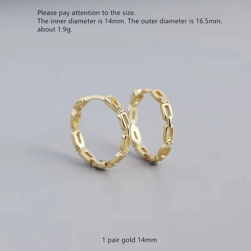 925 Sterling Silver Earring Colorful Dripping Oil Material Ear Ring Ear Buckle Rhombus Shape Trend Wild Girl Women Boy Ear Jewel