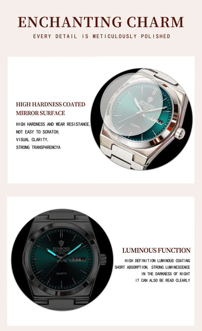 103 Business Women's Quartz Watch Waterproof Double Calendar Night Light Non Mechanical Ultra Thin Women's Quartz Watch