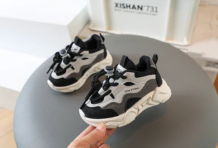 Children Sneakers for Boys Girls Lace-up Non-slip Spring New Girls Sport Shoes Classic Kids Casual Running Cute Toddler Shoes