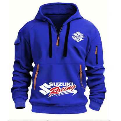 men's hoodies, hooded sweatshirts, outdoor-style streetwear, motorcycle clothing, high-quality, warm winter