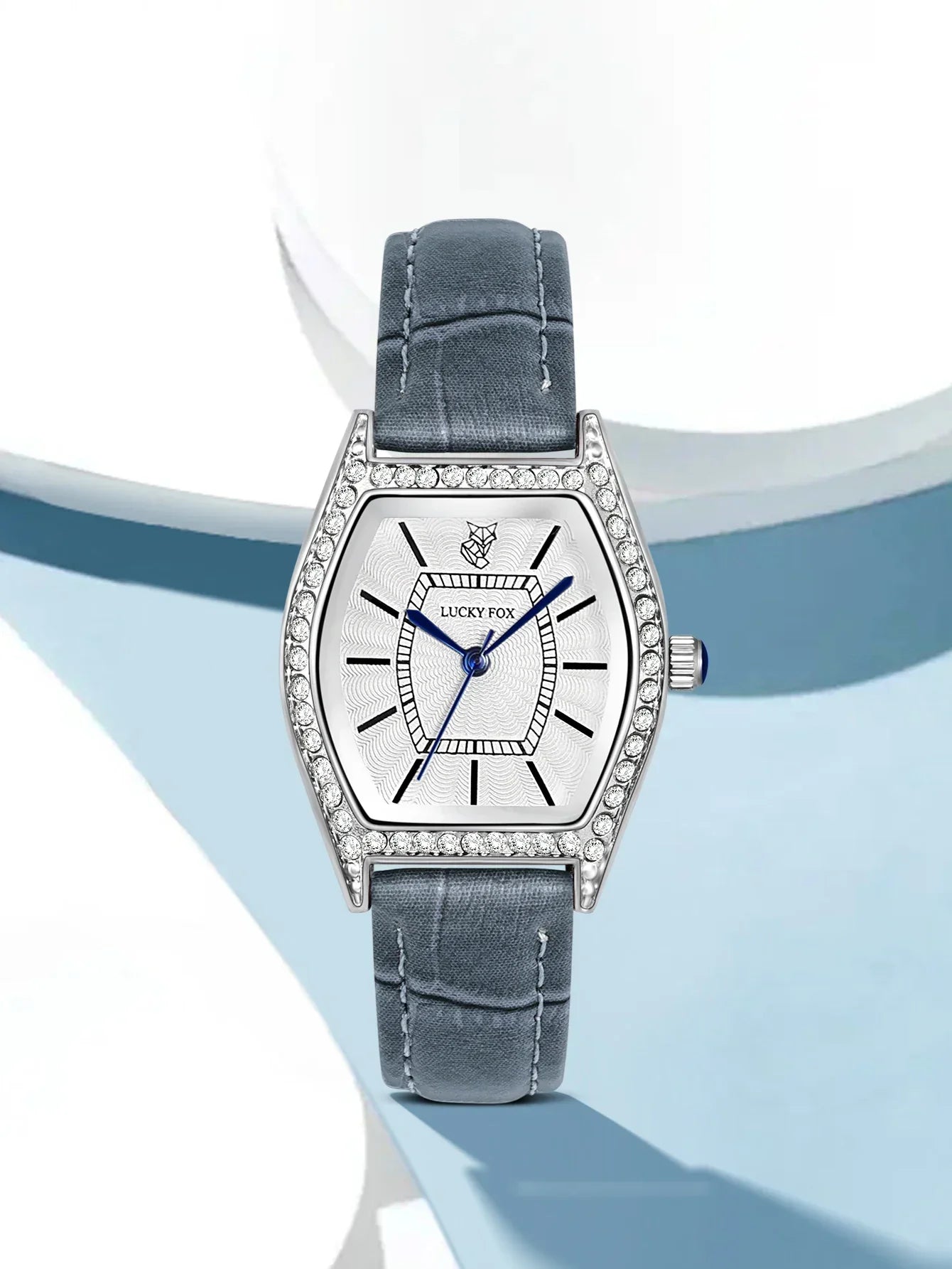 Retro ladies quartz watch barrel-shaped diamond luxury ladies wristwatch fashion watch as a gift