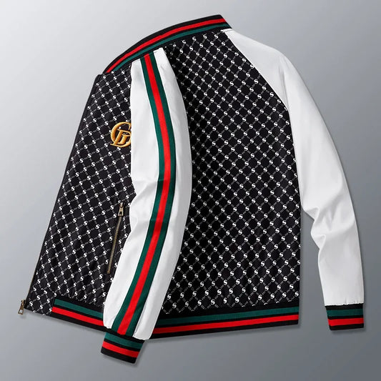 Casual European Style Men's Jacket Baseball Collar All-Match Spring Autumn New Fashion Brand Leisure Upper Body Shirt