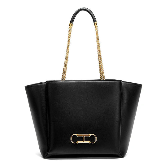 Women's Tote Bag 2026 Spring New Brown Magnetic Buckle Storage Bag Large Capacity Commuter Chain Bag