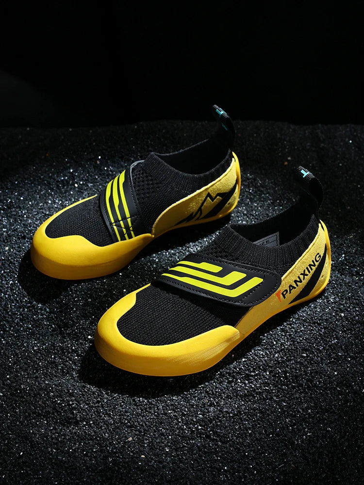 Rock Climbing Shoes Boys Girls Indoor Outdoor Breathable Mesh Beginner Children Rock Climbing Bouldering Training Sports Shoes