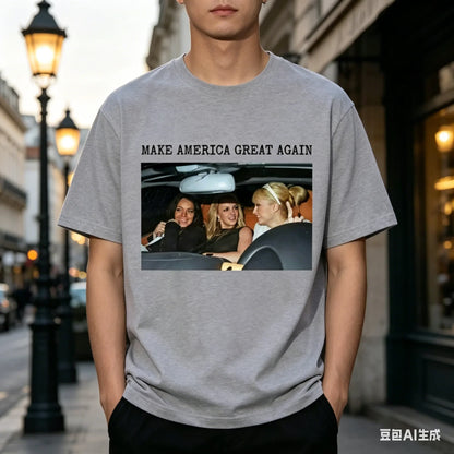 Make America Great Again T-shirt Britney Lindsay Paris Hilton Spicy Girl Graphic T Shirt Unisex Fashion Trend Aesthetic T-shirts
