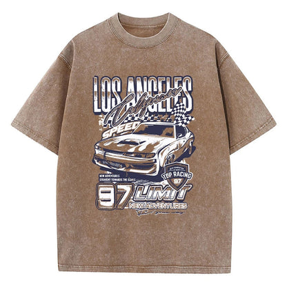 California Los Angeles Extreme Racing Men T-Shirt Fashion Cool Tshirts Sport Casual Tee Shirt Cool Crewneck T Shirts Female