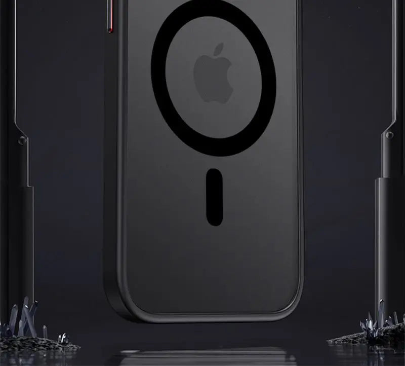 Matte Bumper Magnetic Clear Case For iPhone 15 14 13 12 Pro Max Plus Magsafe Wireless Charge Full Lens Protection Cover