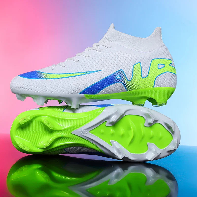 New Men Soccer Shoes Futsal Grass Cleats High-top Football Boots Non-Slip Sneakers High-quality Match Indoor Hot-selling Outdoor