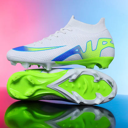 New Men Soccer Shoes Futsal Grass Cleats High-top Football Boots Non-Slip Sneakers High-quality Match Indoor Hot-selling Outdoor