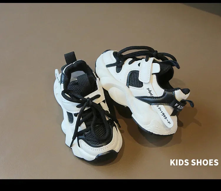 Fashion Children's Sports Shoes Student Mesh Breathable Running Shoes Kids Non-slip Basketball Shoes for Girls and Boys Outdoor