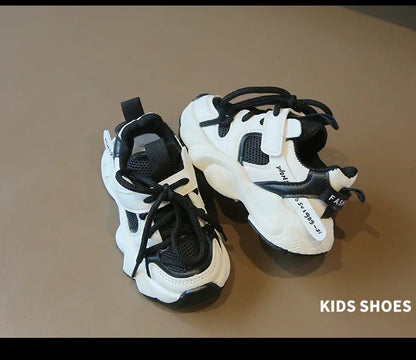 Fashion Children's Sports Shoes Student Mesh Breathable Running Shoes Kids Non-slip Basketball Shoes for Girls and Boys Outdoor