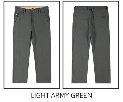 Men's Fashion Casual Straight Pants Baggy Classic Wide Leg Simple Trousers Loose Male Comfortable Soft Quality Pants