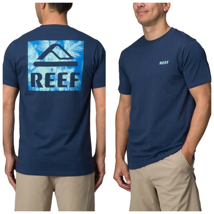 Men's High-luxury Brand Reef New Printing T-shirt Vacation Casual Summer Top Men's Short-sleeved Round Neck Cotton T-shirt Top