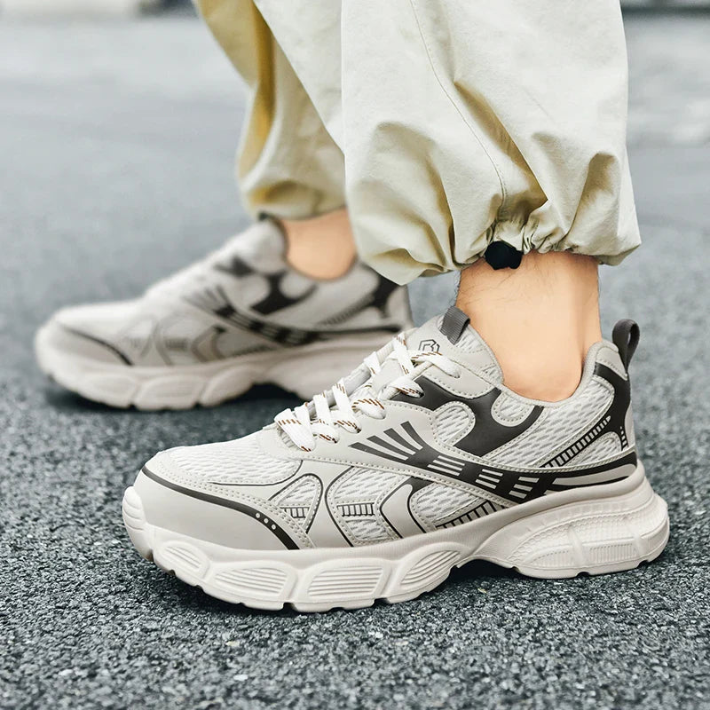 Men Safety Shoes man Lightweight Comfor work shoe womensecurity steel toe Sneakers Breathable Non-Slip summer Hiking work boots