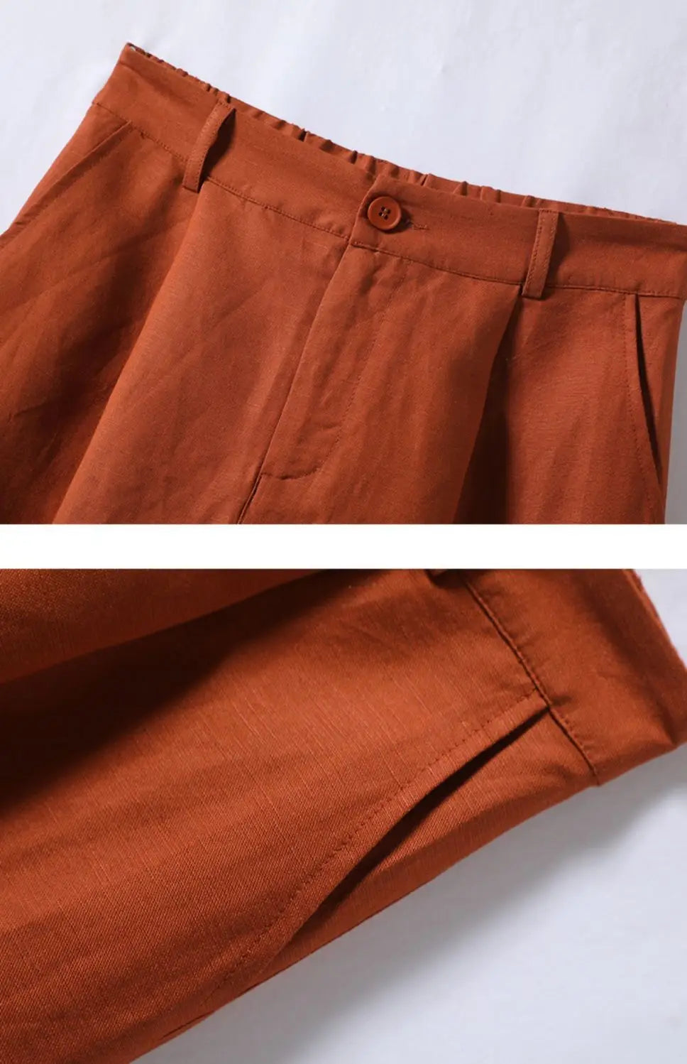Cotton and Linen Shorts for Women Summer 2025 Loose High Waisted Wide Leg Pants Casual Versatile Solid Retro Straight Shorts